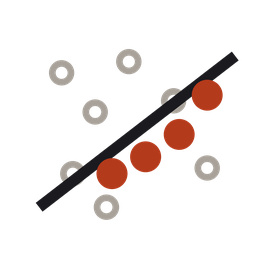 Structural diagram of Berkson's Paradox. Selecting on a combination invents a link that is not there.